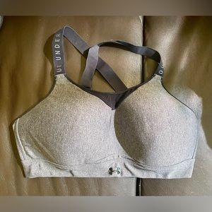 Women's UA Infinity High Heather Sports Bra XL Gray